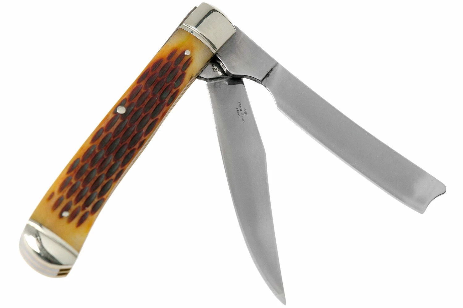 Rough Ryder Razor Trapper Amber Bone RR072 Navaja Slipjoint 4 Rough Ryder Razor Trapper Amber Bone RR072 Navaja Slipjoint - Imagen 2