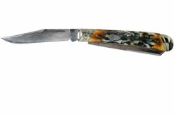 Rough Ryder Trapper Cinnamon Stag RR2155 Damascus Navaja Slipjoint -KNIVESANDTOOLS Ventas RY2155 03 rough ryder