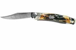 Rough Ryder Small Moose Cinnamon Stag RR2157 Damascus Navaja Slipjoint -KNIVESANDTOOLS Ventas RY2157 03 rough ryder