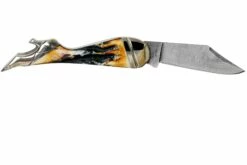 Rough Ryder Lady Leg Knife Cinnamon Stag RR2162 Damascus Navaja Slipjoint 8 Rough Ryder Lady Leg Knife Cinnamon Stag RR2162 Damascus Navaja Slipjoint -KNIVESANDTOOLS Ventas RY2162 02 rough ryder