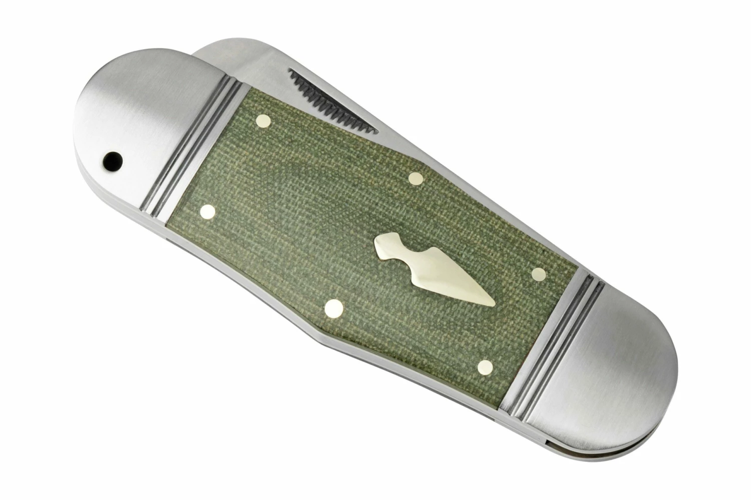 Rough Ryder Reserve Hippo Toe OD Green Micarta, RRR015 Navaja Slipjoint 8 Rough Ryder Reserve Hippo Toe OD Green Micarta, RRR015 Navaja Slipjoint - Imagen 6