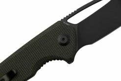 SENCUT Mims S21013-3 Dark Green Micarta Black Stonewashed, Navaja -KNIVESANDTOOLS Ventas SES21013 3 05 sencut
