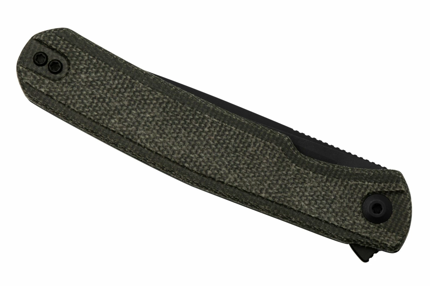 SENCUT Scitus S21042-3 Green Canvas Micarta Black Stonewashed D2, Navaja 8 SENCUT Scitus S21042-3 Green Canvas Micarta Black Stonewashed D2, Navaja - Imagen 6