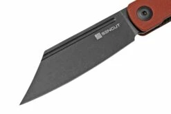 SENCUT Bronte SA08D Black Stonewashed, Burgundy G10, Navaja -KNIVESANDTOOLS Ventas SESA08D 03 sencut