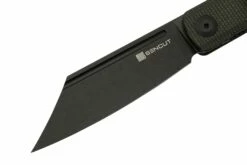SENCUT Bronte SA08F Black Stonewashed, Dark Green Micarta, Navaja -KNIVESANDTOOLS Ventas SESA08F 03 sencut