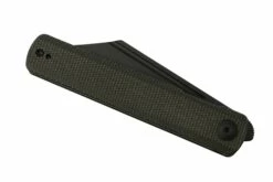 SENCUT Bronte SA08F Black Stonewashed, Dark Green Micarta, Navaja -KNIVESANDTOOLS Ventas SESA08F 06 sencut