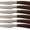 Saladini 6-delige Juego De Cuchillos Para Carne 23 Cm, Wengé -KNIVESANDTOOLS Ventas SL4001PW6 01 saladini sl4001pw6 01