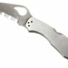 Spyderco Byrd Meadowlark Acero Inoxidable, Parcialmente Dentado -KNIVESANDTOOLS Ventas SPBY04PS 01 spyderco byrd y04ps meadowlark ss d1