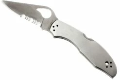 Spyderco Byrd Meadowlark Acero Inoxidable, Parcialmente Dentado