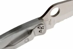 Spyderco C07 Police Parcialmente Dentado, Acero Inoxidable -KNIVESANDTOOLS Ventas SPC07PS 07 spyderco police spc07ps 07