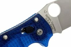Spyderco Manix 2 Translucent Blue PE - C101PBL2 -KNIVESANDTOOLS Ventas SPC101PBL2 07 spyderco manix 2 spc101pbl2 07