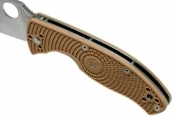 Spyderco Tenacious Lightweight Tan C122PTN FRN Navaja -KNIVESANDTOOLS Ventas SPC122PTN 07 spyderco