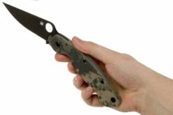 Spyderco Military PE Camo G-10, C36GPCMOBK -KNIVESANDTOOLS Ventas SPC36GPCMOBK 08 spyderco v202002