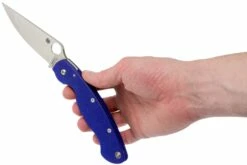 Spyderco Military C36GPDBL Dark Blue S110V, Navaja -KNIVESANDTOOLS Ventas SPC36GPDBL 08 spyderco