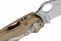 Spyderco C81MPCW2 Paramilitary 2 Brown Canvas Micarta CruWear Navaja -KNIVESANDTOOLS Ventas SPC81MPCW2 06 spyderco