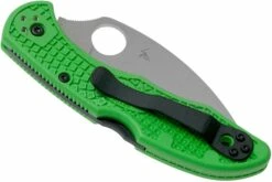 Spyderco Salt 2 Green Wharncliffe LC200N C88FSWCGR2 Serrated Navaja -KNIVESANDTOOLS Ventas SPC88FSWCGR2 04 spyderco