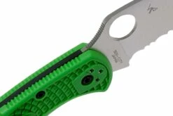 Spyderco Salt 2 Green Wharncliffe LC200N C88FSWCGR2 Serrated Navaja -KNIVESANDTOOLS Ventas SPC88FSWCGR2 06 spyderco
