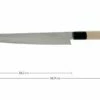 Sakai Takayuki 45-Layer Damascus Cuchillo Para Trinchar, 24 Cm, 7257
