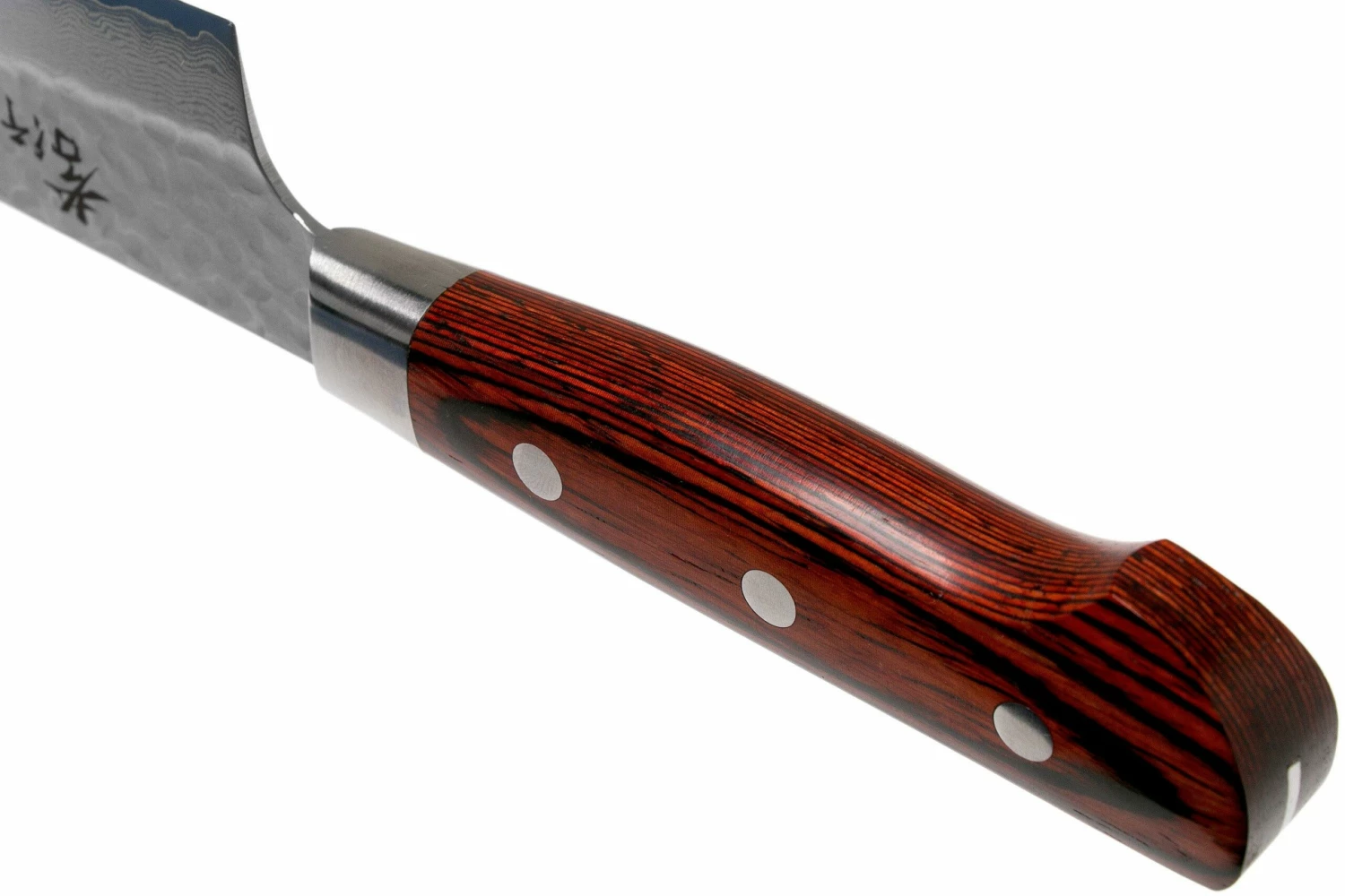 Sakai Takayuki 33-Layer Damascus Cuchillo De Chef 18 Cm, Caoba 6 Sakai Takayuki 33-Layer Damascus Cuchillo De Chef 18 Cm, Caoba - Imagen 4