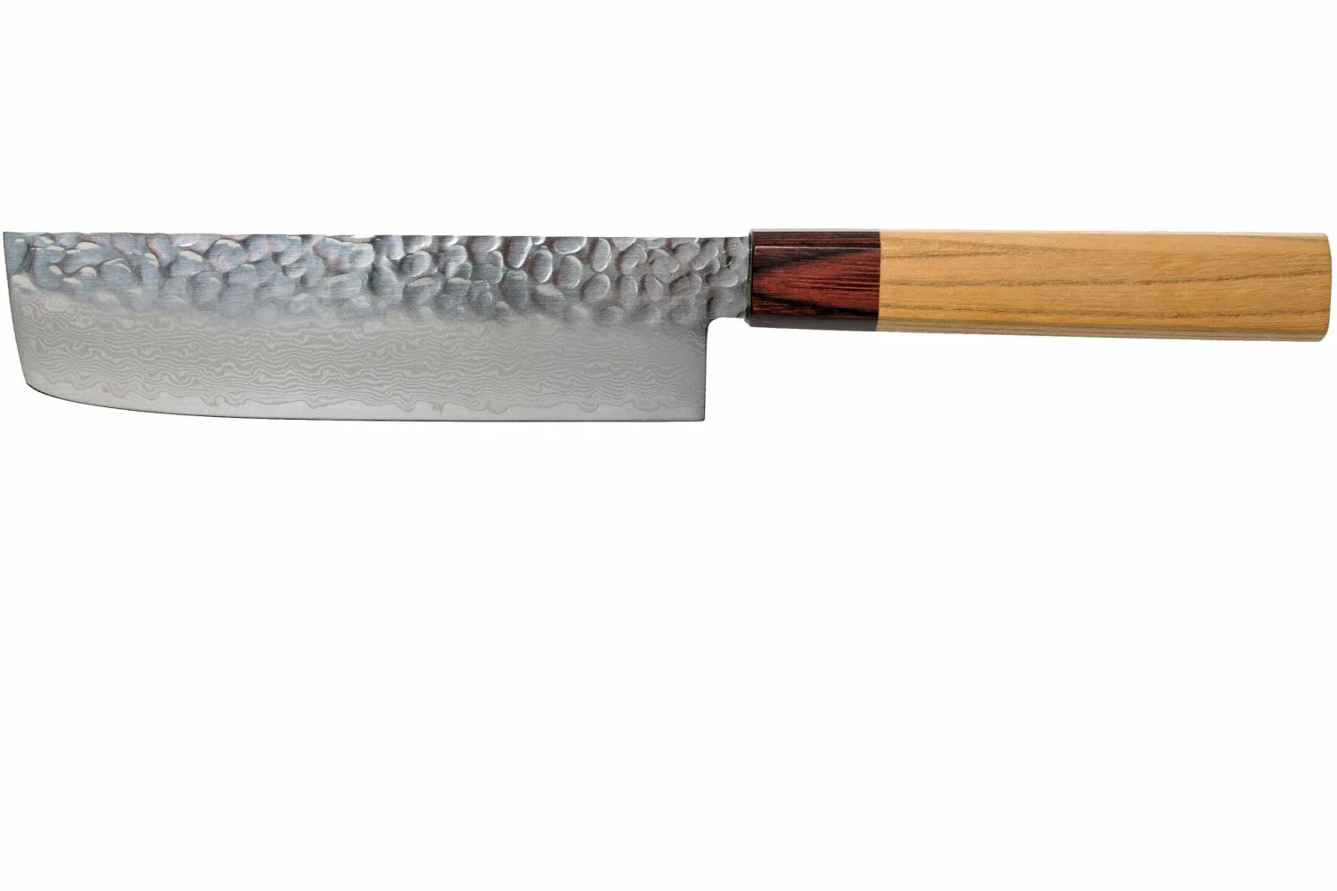 Sakai Takayuki Nakiri 33-Capas Damascus Hammered WA 16 Cm 3 Sakai Takayuki Nakiri 33-Capas Damascus Hammered WA 16 Cm