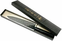 Tojiro Shippu Black Damascus Cuchillo Cocinero 24 Cm, FD-1595 -KNIVESANDTOOLS Ventas TJFD 1595 08 tojiro sippu black