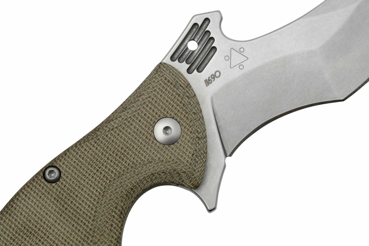 Viper Magà V5912CG N690 Böhler Stone Washed, Green Canvas Micarta, Navaja 7 Viper Magà V5912CG N690 Böhler Stone Washed, Green Canvas Micarta, Navaja - Imagen 5