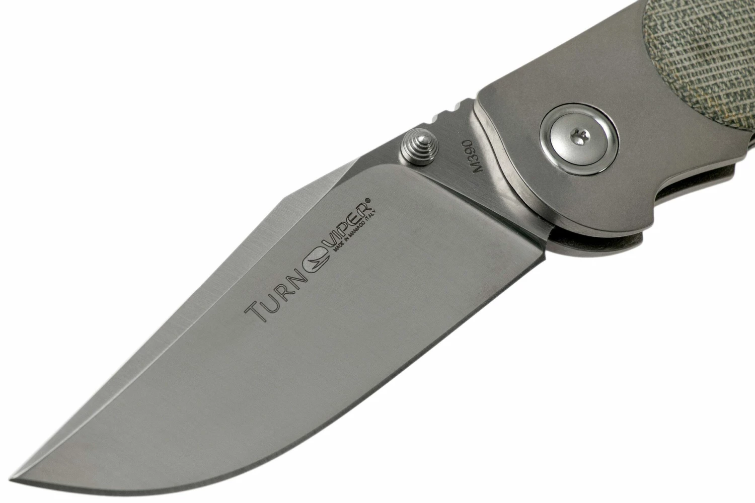 Viper Turn V5986CG Green Canvas Micarta Navaja, Fabrizio Silvestrelli Design 5 Viper Turn V5986CG Green Canvas Micarta Navaja, Fabrizio Silvestrelli Design - Imagen 3