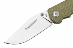 Viper Turn V5988CG Green Canvas Micarta Navaja, Fabrizio Silvestrelli Design -KNIVESANDTOOLS Ventas VPV5988CG 03 viper