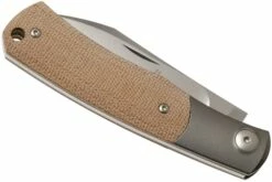 Viper Hug V5992CN Natural Canvas Micarta Navaja, Diseño Sacha Thiel -KNIVESANDTOOLS Ventas VPV5992CN 04 viper