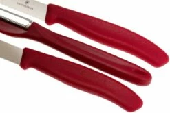 Victorinox SwissClassic Cuchillo De Verduras Rojo, Set De 3, 6.7111.31 -KNIVESANDTOOLS Ventas VT6 7111 31 04 victorinox vt6 7111 31 04