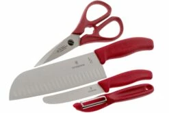 Victorinox SwissClassic 6.7131.4G 4-piezas Juego De Cuchillos De Cocina, Rojo -KNIVESANDTOOLS Ventas VT6 7131 4G 03 victorinox