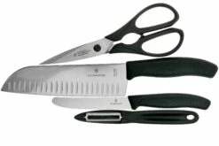 Victorinox SwissClassic 6.7133.4G 4-piezas Juego De Cuchillos De Cocina, Negro