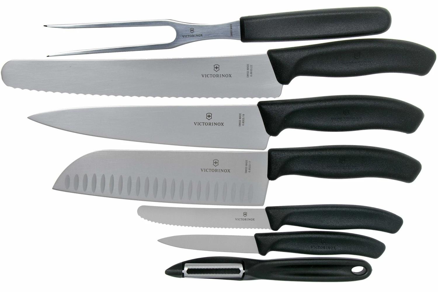 Victorinox SwissClassic 6.7133.7G 7-piezas Juego De Cuchillos De Cocina, Negro 3 Victorinox SwissClassic 6.7133.7G 7-piezas Juego De Cuchillos De Cocina, Negro