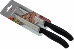 Victorinox SwissClassic Cuchillo Para Carne/-pizza Negro, Set De 2, 6.7933.12B -KNIVESANDTOOLS Ventas VT6 7933 12B 05 victorinox vt6 7933 12b 05