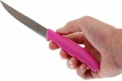 Victorinox SwissClassic Cuchillo Para Carne/-pizza Rosa, Set De 2, 6.7936.12L5B -KNIVESANDTOOLS Ventas VT6 7936 12L5B 04 victorinox steakmes roze vt vt6 7936 12l5b 04