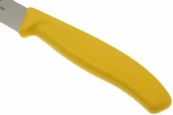 Victorinox SwissClassic Cuchillo Para Carne/-pizza Amarillo, Set De 2, 6.7936.12L8B -KNIVESANDTOOLS Ventas VT6 7936 12L8B 03 victorinox steakmes geel vt vt6 7936 12l8b 03