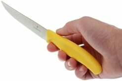 Victorinox SwissClassic Cuchillo Para Carne/-pizza Amarillo, Set De 2, 6.7936.12L8B -KNIVESANDTOOLS Ventas VT6 7936 12L8B 04 victorinox steakmes geel vt vt6 7936 12l8b 04