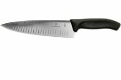 Victorinox SwissClassic 6.8083.20G Cuchillo De Chef Con Hoyuelos 20 Cm, Negro