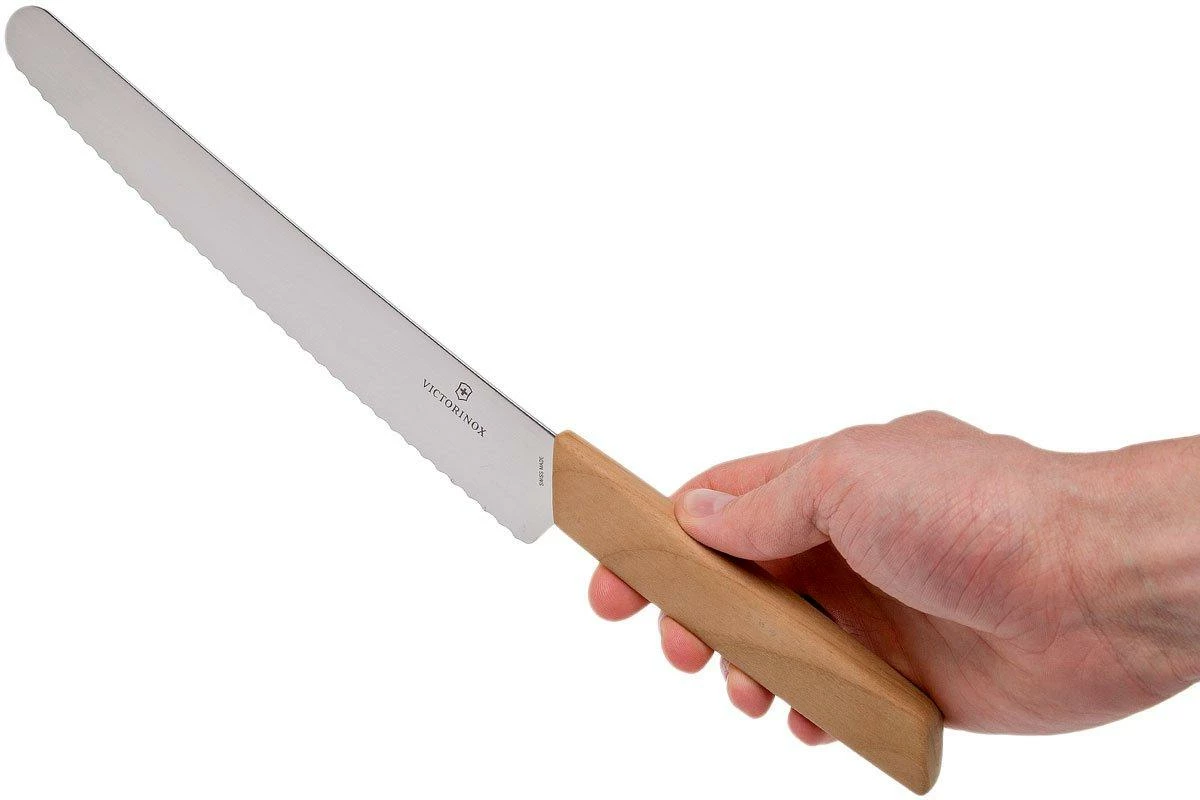 Victorinox Swiss Modern Cuchillo De Pan 22 Cm, Madera De Nogal 10 Victorinox Swiss Modern Cuchillo De Pan 22 Cm, Madera De Nogal - Imagen 8
