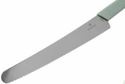 Victorinox Swiss Modern 6.9076.26W44B Cuchillo De Pan 26cm, Verde Menta -KNIVESANDTOOLS Ventas VT6 9076 26W44B 03 victorinox