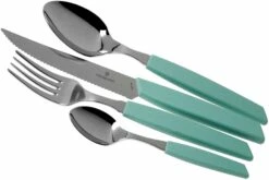 Victorinox Swiss Modern 6.9096.12W41.24, Set De Cubiertos De 24 Piezas Con Cuchillo Para Carne, Verde
