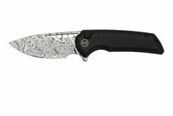 WE Knife Mini Malice WE054BL-DS1, Black Titanium, Damasteel Heimskringla Navaja