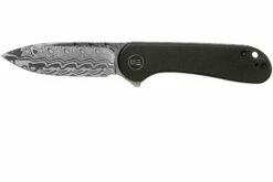 WE Knife Elementum WE18062X-DS1 Damasteel, Black Titanium Navaja