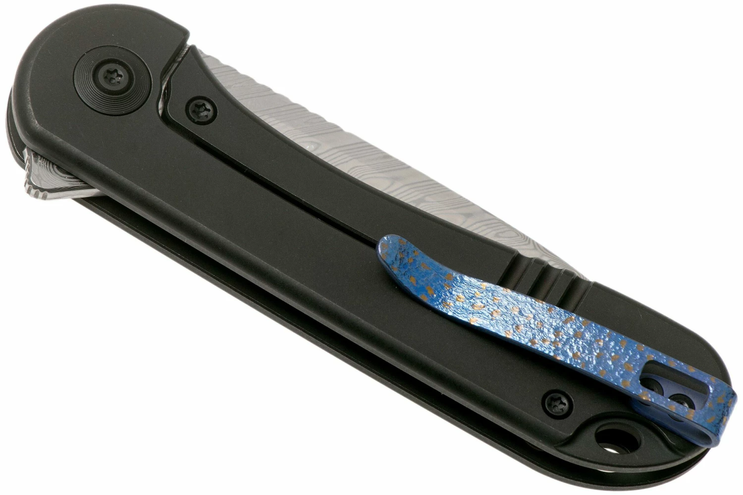 WE Knife Elementum WE18062X-DS1 Damasteel, Black Titanium Navaja 6 WE Knife Elementum WE18062X-DS1 Damasteel, Black Titanium Navaja - Imagen 4