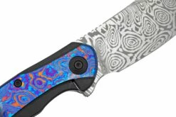 WE Knife Snick WE19022F-DS1 Damasteel, Timascus Navaja -KNIVESANDTOOLS Ventas WKWE19022F DS1 05 weknife