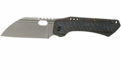 WE Knife Roxi 3 WE19072-3 Tiger Stripe Flamed Titanium Navaja, Diseño Todd Knife & Tool