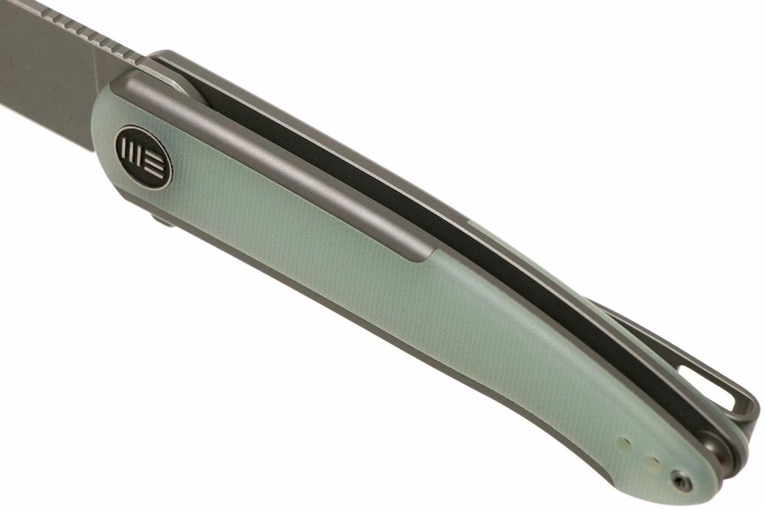 WE Knife Smooth Sentinel WE20043-2 Gray Titanium Natural G10 Navaja 9 WE Knife Smooth Sentinel WE20043-2 Gray Titanium Natural G10 Navaja - Imagen 7