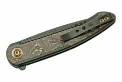 WE Knife Smooth Sentinel WE20043-6 Titanium Copper Foil Fibra De Carbono, Navaja -KNIVESANDTOOLS Ventas WKWE20043 6 04 we