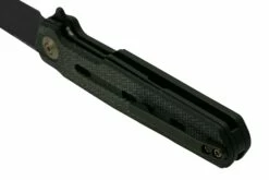 WE Knife Navo Black Canvas Micarta, Blackwashed CPM 20CV WE22026-1 Navaja, Diseño De Ostap Hel -KNIVESANDTOOLS Ventas WKWE22026 1 04 weknife