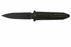 WE Knife Diatomic WE22032-1 Bronze Black Titanium, Blackwashed Single Edge Navaja